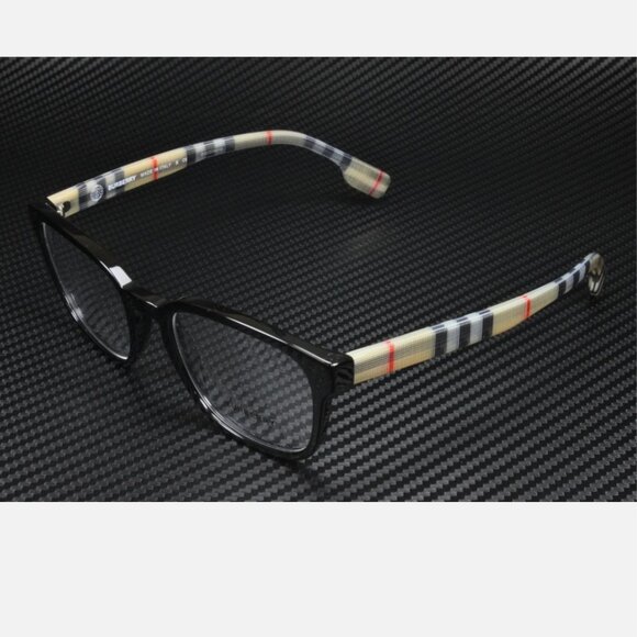 Burberry Mens Black Demo Eyeglasses 53mm - Picture 1 of 5